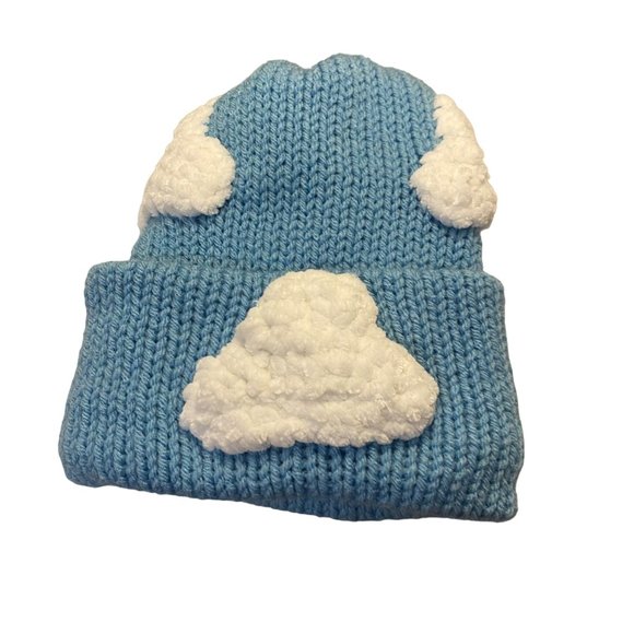 Plasma Beamz Hand Knitted Head in the Clouds Beanie - Picture 1 of 11